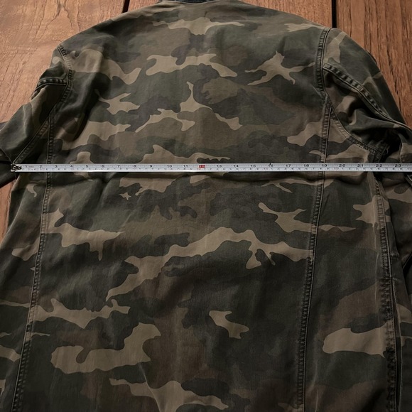 SER.O.YA Jacket Mens Medium Green Camo Military Field Coat Made In Italy SR103 - Picture 3 of 11